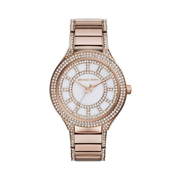 Michael Kors Accessories - Kerry Mother of Pearl Rose Gold Watch MK 3313